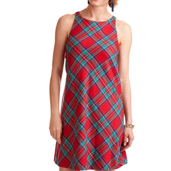 slim fit dress slacks Sail to Sable Red Plaid Fit & Flare Tunic Dress | Red Plaid